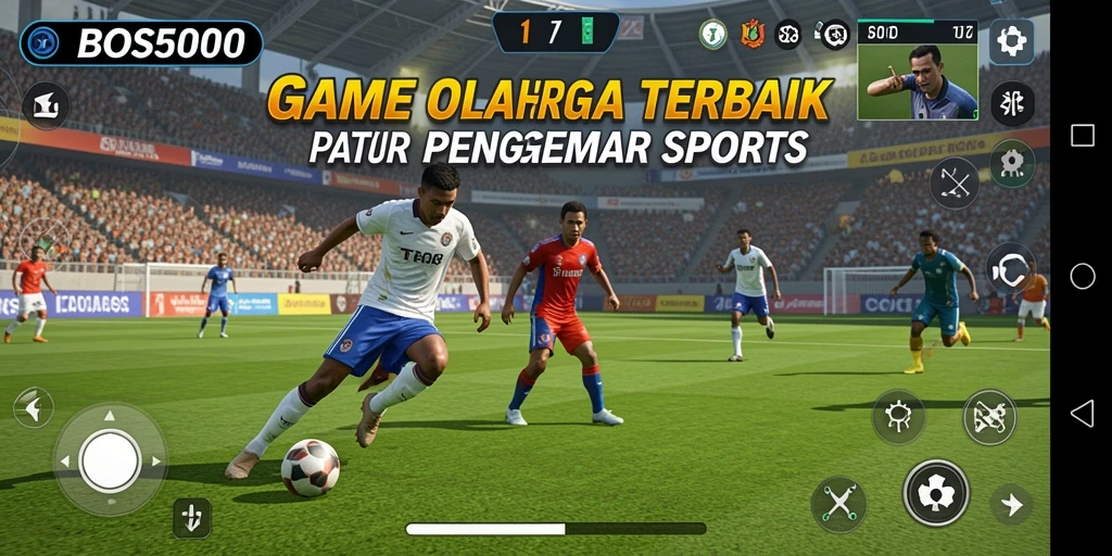 Tampilan menarik dari gameplay olahraga seru BOS5000.