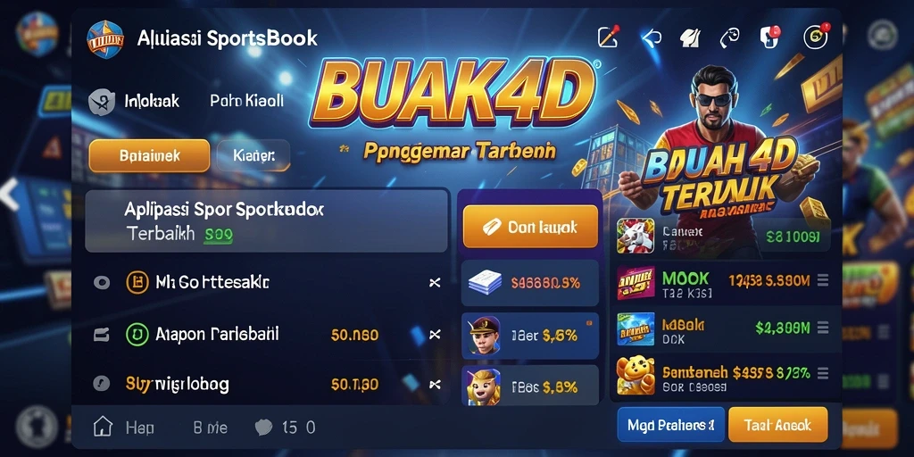 Tampilan antarmuka BUAH4D saat melakukan taruhan olahraga secara langsung.