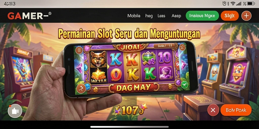 Tampilan menarik dari gameplay Slot di GAMERP.