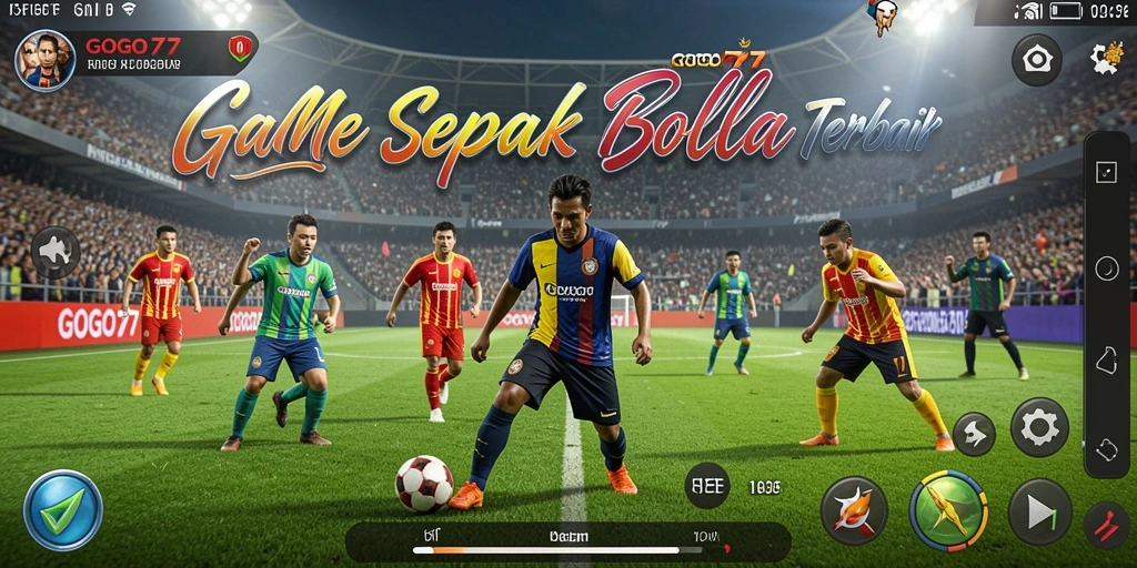 Tampilan gameplay GOGO77 yang menarik dan penuh aksi sepak bola.