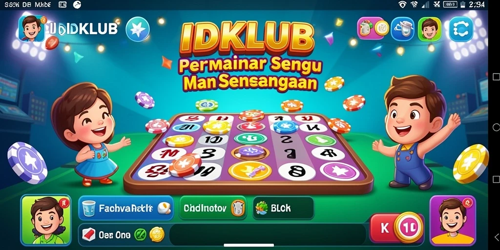 Screenshot gameplay IDKLUB yang menampilkan suasana bermain Bingo.