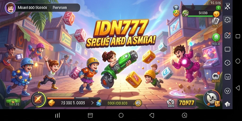 Tampilan menarik dari gameplay seru IDN777 dalam misi Arcade.