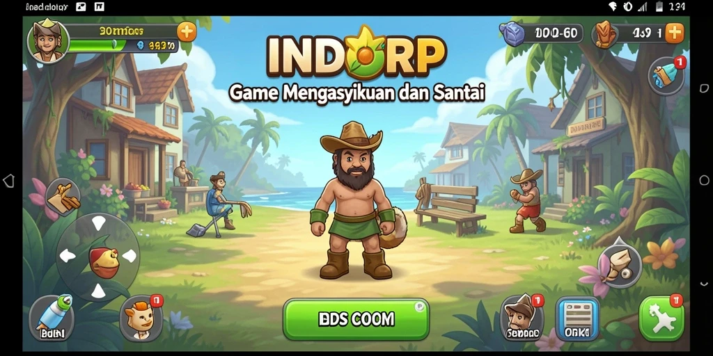 Screenshot INDORP yang menunjukkan elemen gameplay Idle yang menarik.