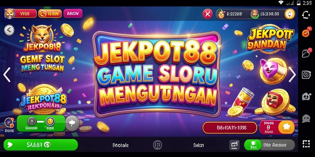 Tampilan gameplay yang menarik dan penuh warna di JEKPOT88.