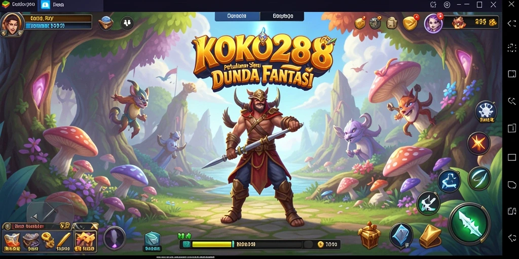 Tampilan gameplay KOKO288 menampilkan petualangan seru dan menantang.