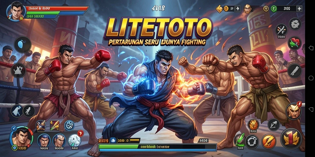 Tampilan gameplay LITETOTO yang menegangkan dan seru.