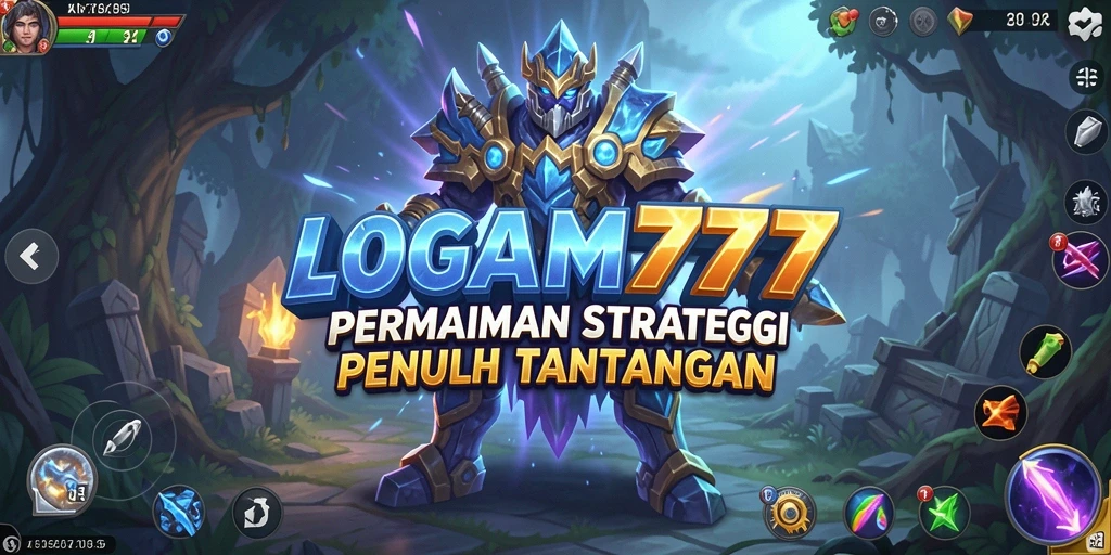Tampilan mendebarkan gameplay LOGAM777 dengan aksi strategi seru.