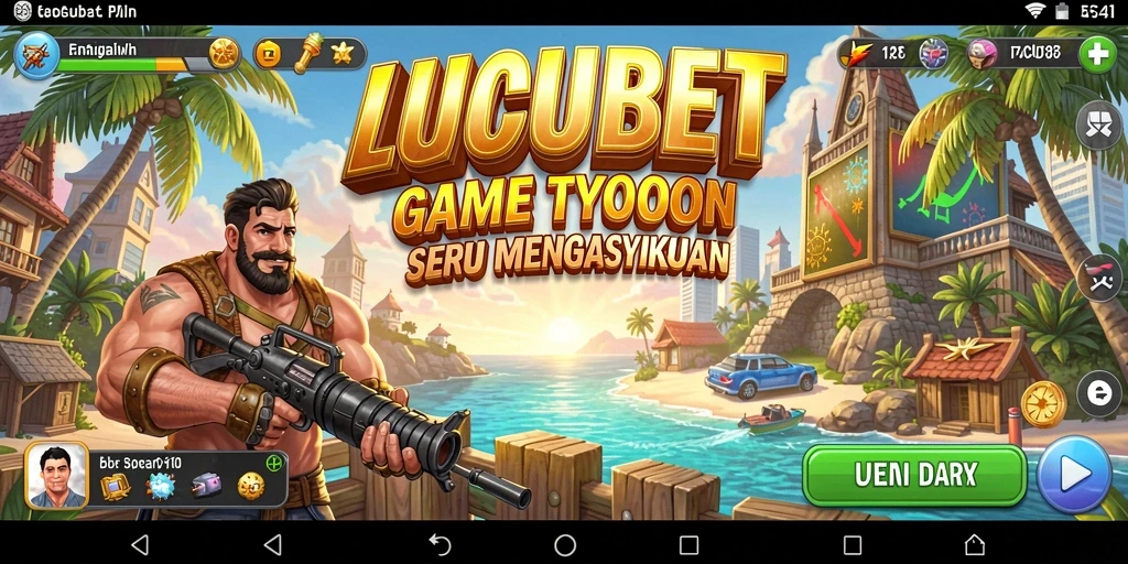 Tampilan gameplay menarik dari LUCUBET dengan elemen Tycoon yang menantang.