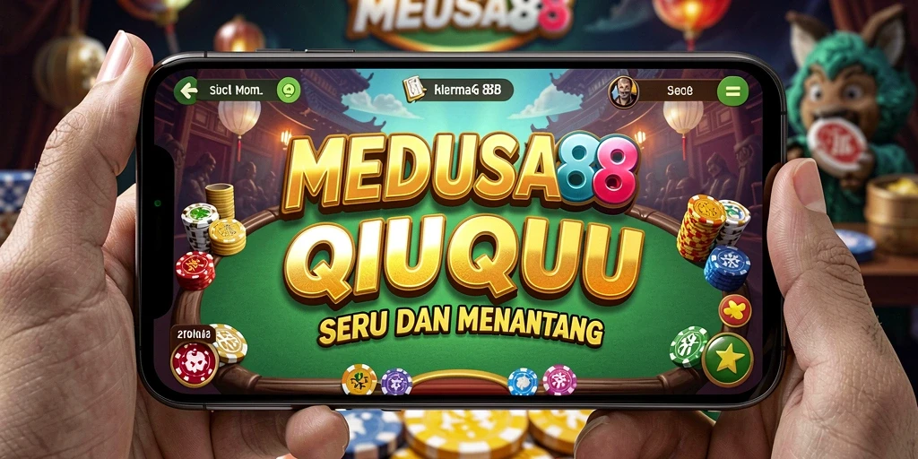 Screenshot MEDUSA88 menampilkan gameplay seru QiuQiu dengan teman.