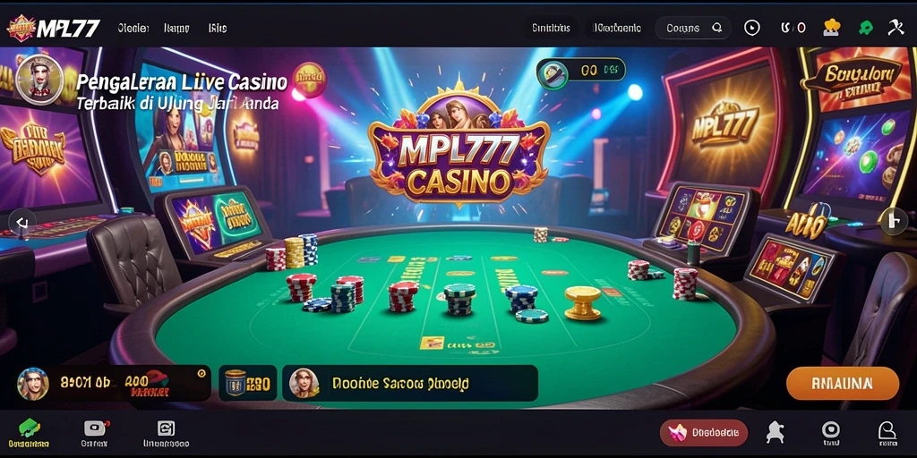Tampilan gameplay Live Casino yang mengesankan di MPL777.