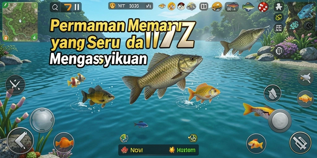 Tampilan gameplay MT777 yang seru saat menangkap ikan.