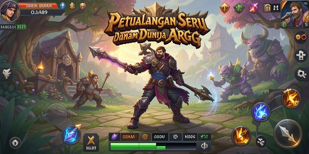 Tampilan gameplay menegangkan dalam OJA89 dengan pertempuran epik.