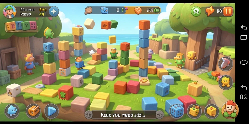 Tampilan gameplay puzzle yang menantang dan mengasyikkan.