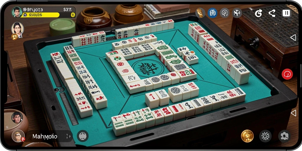 Tampilan gameplay S13 yang seru dalam permainan Mahjong.