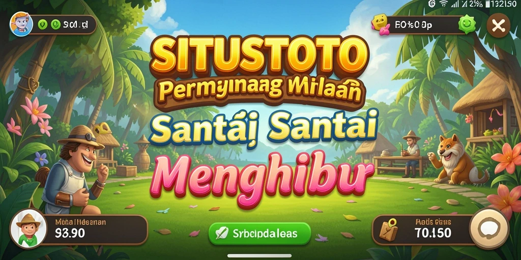 Screenshot menunjukkan gameplay santai dan interaktif dari SITUSTOTO.