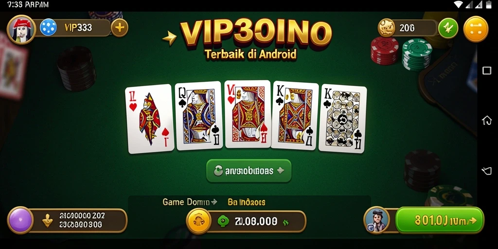 Gameplay menarik dari game Domino VIP333 dengan grafis menawan.