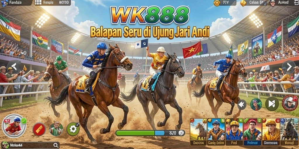 Screenshot WK888 menampilkan aksi balapan yang mendebarkan dan grafis yang menawan.